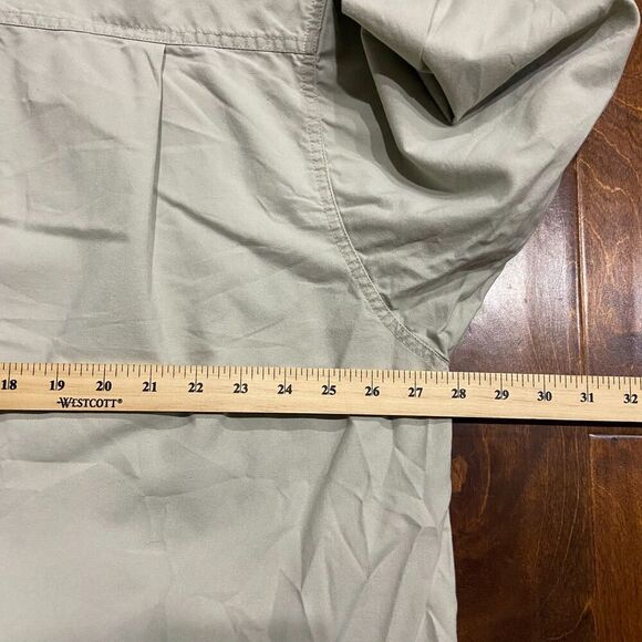 Columbia Sportswear Vintage Hunting Tan Green Button Front Shirt Mens Size XXL - Picture 7 of 8